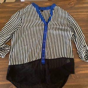Blue striped blouse